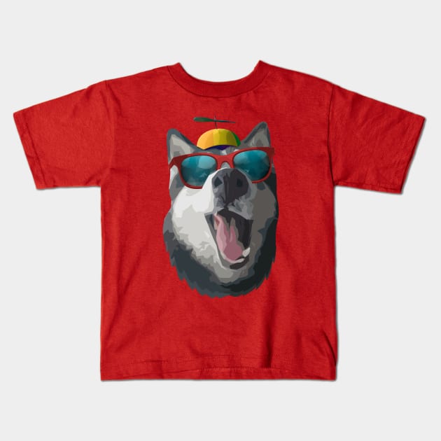 Husky Swag Kids T-Shirt by Tarasevi4